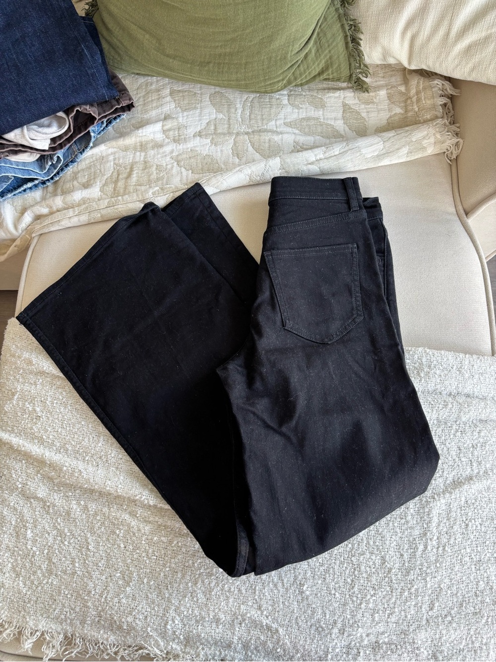 COS Black Wide-Leg Jeans